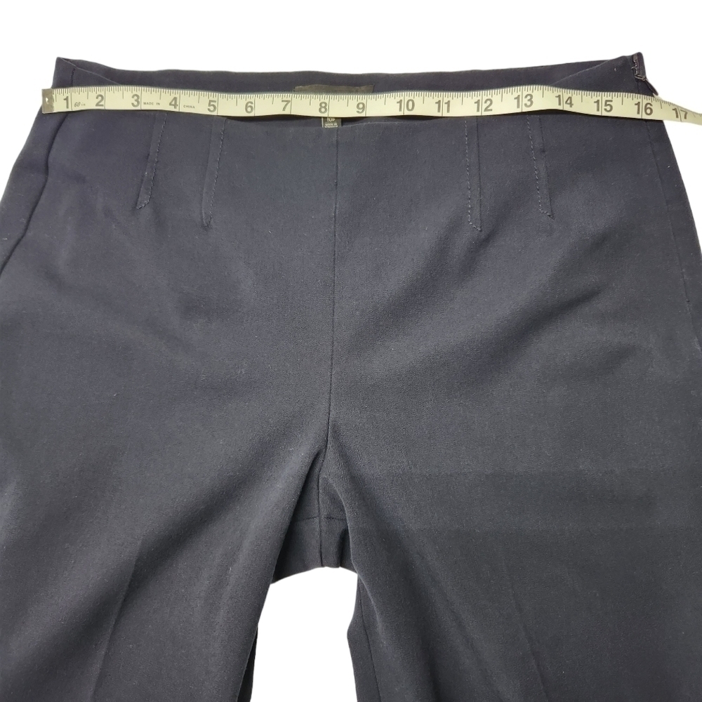 Talbots Pants Straight Leg High Waist Navy Blue, Size 10 Petite - Picture 13 of 14
